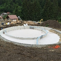 Izvedba bazena Herbal glamping resort Ljubno ob Savinji