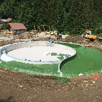 Izvedba bazena Herbal glamping resort Ljubno ob Savinji