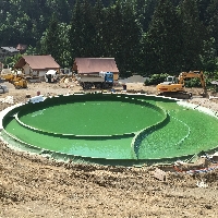 Izvedba bazena Herbal glamping resort Ljubno ob Savinji