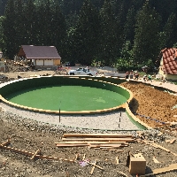 Izvedba bazena Herbal glamping resort Ljubno ob Savinji