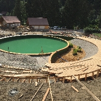 Izvedba bazena Herbal glamping resort Ljubno ob Savinji