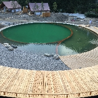 Izvedba bazena Herbal glamping resort Ljubno ob Savinji